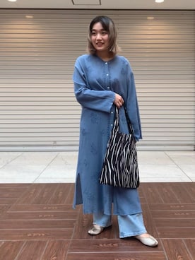 「BE-KILLY（ビーキリー）のアイテム」を使った、馬塲さん（レディース・155cm）の春コーディネート