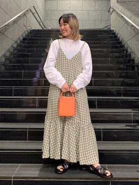 「PHILIPPE AUDIBERT（フィリップ オーディベール）の＜PHILIPPE AUDIBERT（フィリップオーディベール）＞メダルネックレス ∴（ネックレス）」を使った、馬塲さん（レディース・155cm）の春コーディネート