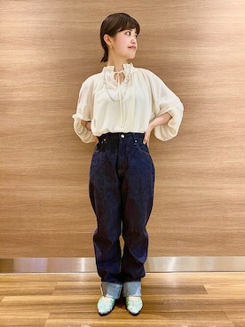 川端さん（レディース・153cm）の春コーディネート