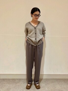 川端さん(レディース・153cm)の冬コーディネート