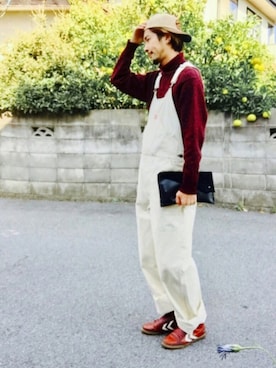 「コーデュロイキャップ」｜「アイテム（アナログ腕時計）」を使った、Yu-Jie*さん（メンズ・171cm）の秋コーディネート