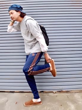 「パイル」｜「アイテム（その他）」を使った、Yu-Jie*さん（メンズ・171cm）の春コーディネート