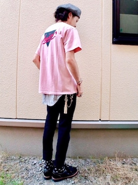 「Simplicite（サンプリシテ）のアイテム（シューズ）」を使った、Yu-Jie*さん（メンズ・171cm）の夏コーディネート