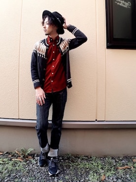 Yu-Jie*さん（メンズ・171cm）の秋コーディネート
