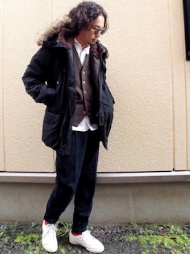 Yu-Jie*さん（メンズ・171cm）の冬コーディネート