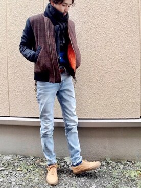 「Altered（オルタード）のアイテム」を使った、Yu-Jie*さん（メンズ・171cm）の冬コーディネート