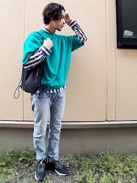 Yu-Jie*さん（メンズ・171cm）の春コーディネート