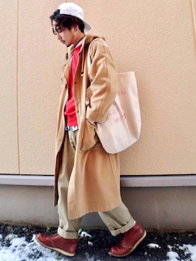 「バレンタインデートスタイル」｜「アイテム（ジャケット/アウター）」を使った、Yu-Jie*さん（メンズ・171cm）の冬コーディネート