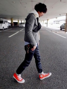 Yu-Jie*さん（メンズ・171cm）の冬コーディネート