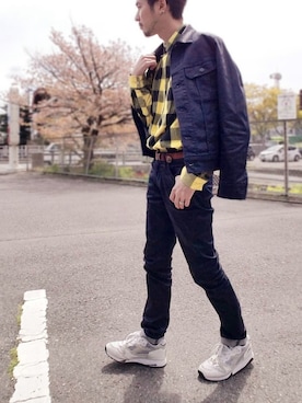 Yu-Jie*さん（メンズ・171cm）の春コーディネート