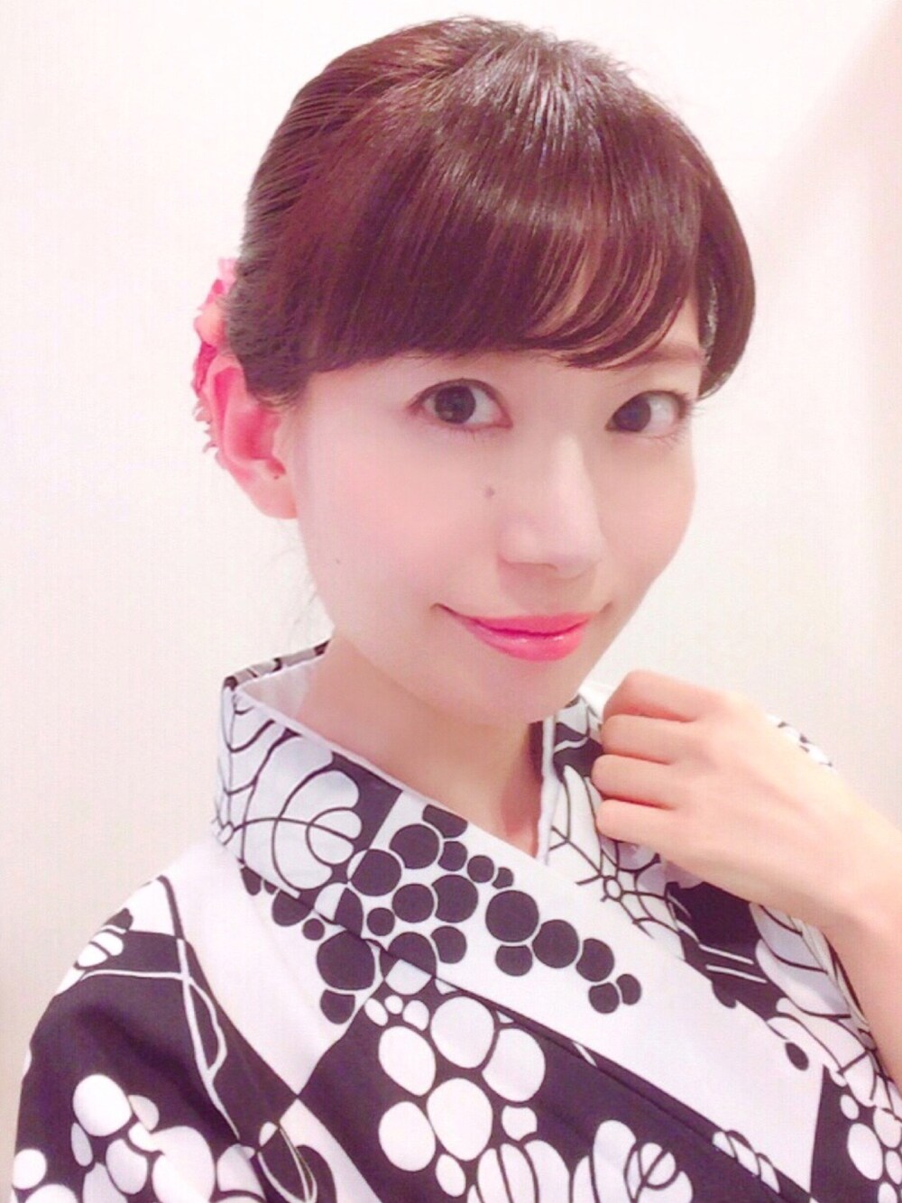 「浴衣、着物、和服、ぶどう、ブドウ柄、フルーツ柄、秋コーデ、オトナ女子」｜「no brandのアイテム（浴衣、ブラック系）」を使った、ういさん（レディース・156cm）の夏コーディネートの1枚目の写真