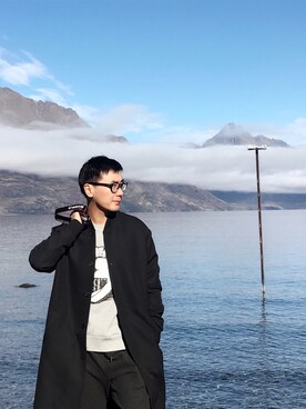 「McQ（マックキュー）のアイテム」を使った、Flyaway-Shさん（メンズ・183cm）の春コーディネート