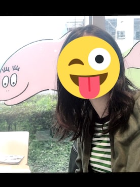 「マリン」｜「アイテム（ブルゾン）」を使った、ちゃんみさん（レディース・160cm）の夏コーディネート