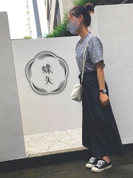 「OFUON（オフオン）のアイテム」を使った、ちゃんみさん（レディース・160cm）の夏コーディネート