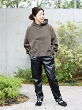 「Minnetonka（ミネトンカ）のアイテム」を使った、natsuさん（レディース・157cm）の冬コーディネート