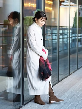 「ニーハイソックス」｜natsuさん（レディース・157cm）の秋コーディネート