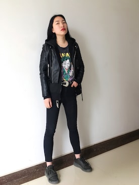「高腰褲」｜amaaaayさん（レディース・170cm）の春コーディネート