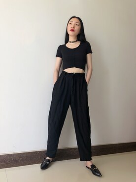 「AAのアイテム」を使った、amaaaayさん（レディース・170cm）の夏コーディネート