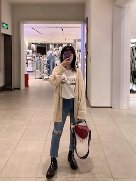 「GUIDI（グイディ）のアイテム」を使った、littleswimさん（レディース・158cm）の春コーディネート