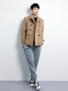 「fort point（フォーポイント）のアイテム（パンツ）」を使った、Yさん（メンズ・184cm）の冬コーディネート