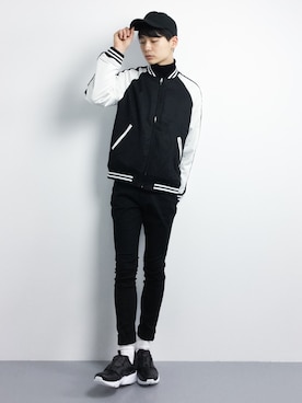 「jiggys shop（ジギーズショップ）のアイテム」を使った、Yさん（メンズ・184cm）の冬コーディネート