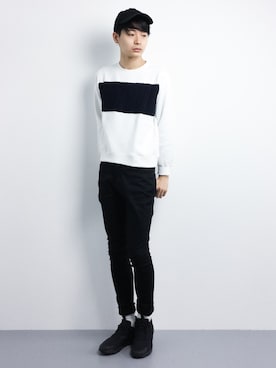 「jiggys shop（ジギーズショップ）のアイテム」を使った、Yさん（メンズ・184cm）の冬コーディネート