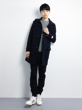 「URBAN RESEARCH（アーバンリサーチ）のアイテム（ダッフルコート）」を使った、Yさん（メンズ・184cm）の冬コーディネート