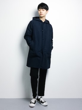 「Steven Alan（スティーブンアラン）のアイテム（その他アウター）」を使った、Yさん（メンズ・184cm）の冬コーディネート