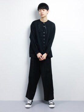 「SHAREEF（シャリーフ）のアイテム（トップス）」を使った、Yさん（メンズ・184cm）の冬コーディネート
