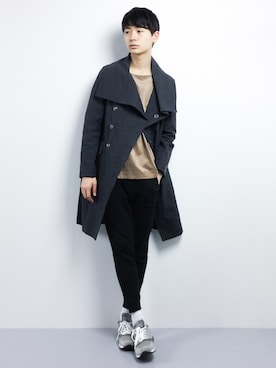 「SHAREEF（シャリーフ）のアイテム（ジャケット/アウター）」を使った、Yさん（メンズ・184cm）の冬コーディネート