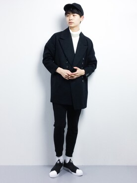 「SHAREEF（シャリーフ）のアイテム（ジャケット/アウター）」を使った、Yさん（メンズ・184cm）の冬コーディネート