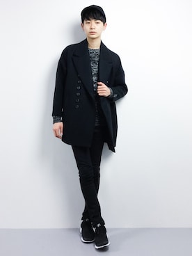 「SHAREEF（シャリーフ）のアイテム（ジャケット/アウター）」を使った、Yさん（メンズ・184cm）の冬コーディネート