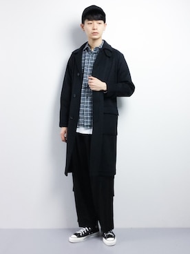 「45R（フォーティファイブアール）のアイテム」を使った、Yさん（メンズ・184cm）の冬コーディネート