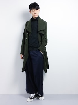 「SHAREEF（シャリーフ）のアイテム（ジャケット/アウター）」を使った、Yさん（メンズ・184cm）の冬コーディネート