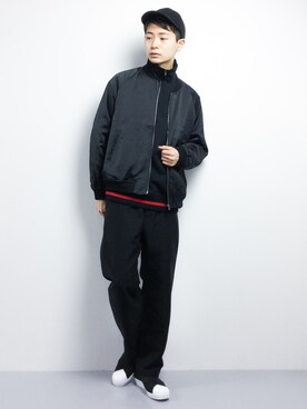 「MONKEY TIME（モンキータイム）のアイテム（スウェット）」を使った、Yさん（メンズ・184cm）の冬コーディネート