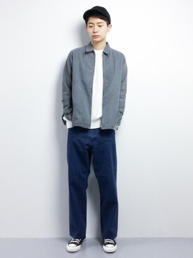 「Steven Alan（スティーブンアラン）のアイテム（デニムジャケット）」を使った、Yさん（メンズ・184cm）の冬コーディネート