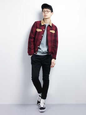 「EDITION（エディション）のアイテム（ブルゾン）」を使った、Yさん（メンズ・184cm）の冬コーディネート