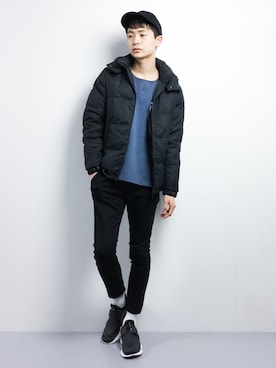「KATHARINE HAMNETT LONDON （キャサリンハムネットロンドン）のアイテム（ジャケット/アウター）」を使った、Yさん（メンズ・184cm）の冬コーディネート