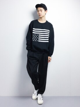 「Re Youth（リユース）のアイテム」を使った、Yさん（メンズ・184cm）の冬コーディネート