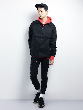 「CASPER JOHN AIVER（キャスパージョンアイバー）のアイテム（ジャケット/アウター）」を使った、Yさん（メンズ・184cm）の冬コーディネート