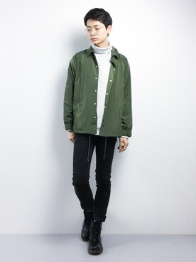 「chapter world（チャプターワールド）のアイテム（ブーツ）」を使った、Yさん（メンズ・184cm）の冬コーディネート