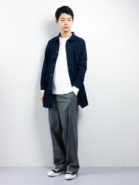 「HVC（エイチブイシー）のアイテム（ジャケット/アウター）」を使った、Yさん（メンズ・184cm）の冬コーディネート