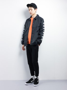 「CASPER JOHN AIVER（キャスパージョンアイバー）のアイテム（スウェット）」を使った、Yさん（メンズ・184cm）の冬コーディネート