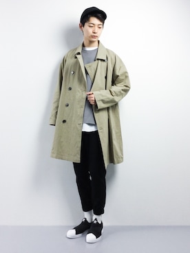 「CASPER JOHN AIVER（キャスパージョンアイバー）のアイテム（ジャケット/アウター）」を使った、Yさん（メンズ・184cm）の春コーディネート