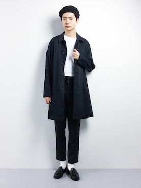 「CPH（シーピーエイチ）のアイテム（ハンチング/ベレー帽）」を使った、Yさん（メンズ・184cm）の春コーディネート