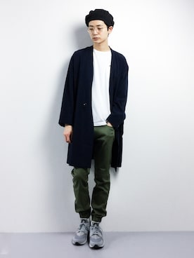 「HARE（ハレ）のアイテム（ノーカラージャケット）」を使った、Yさん（メンズ・184cm）の春コーディネート