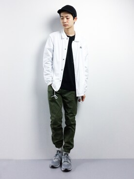 「VENCEEXCHANGE（ヴァンスエクスチェンジ）のアイテム（ブルゾン）」を使った、Yさん（メンズ・184cm）の春コーディネート