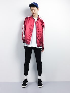 「KANGOL（カンゴール）のアイテム（キャップ）」を使った、Yさん（メンズ・184cm）の春コーディネート