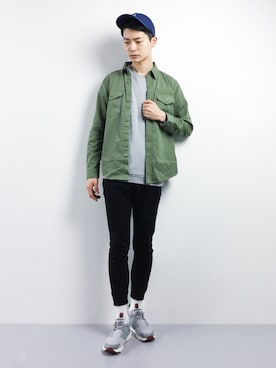 「KANGOL（カンゴール）のアイテム（キャップ）」を使った、Yさん（メンズ・184cm）の春コーディネート