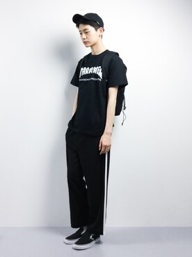 「bach（バッハ）のアイテム」を使った、Yさん（メンズ・184cm）の春コーディネート